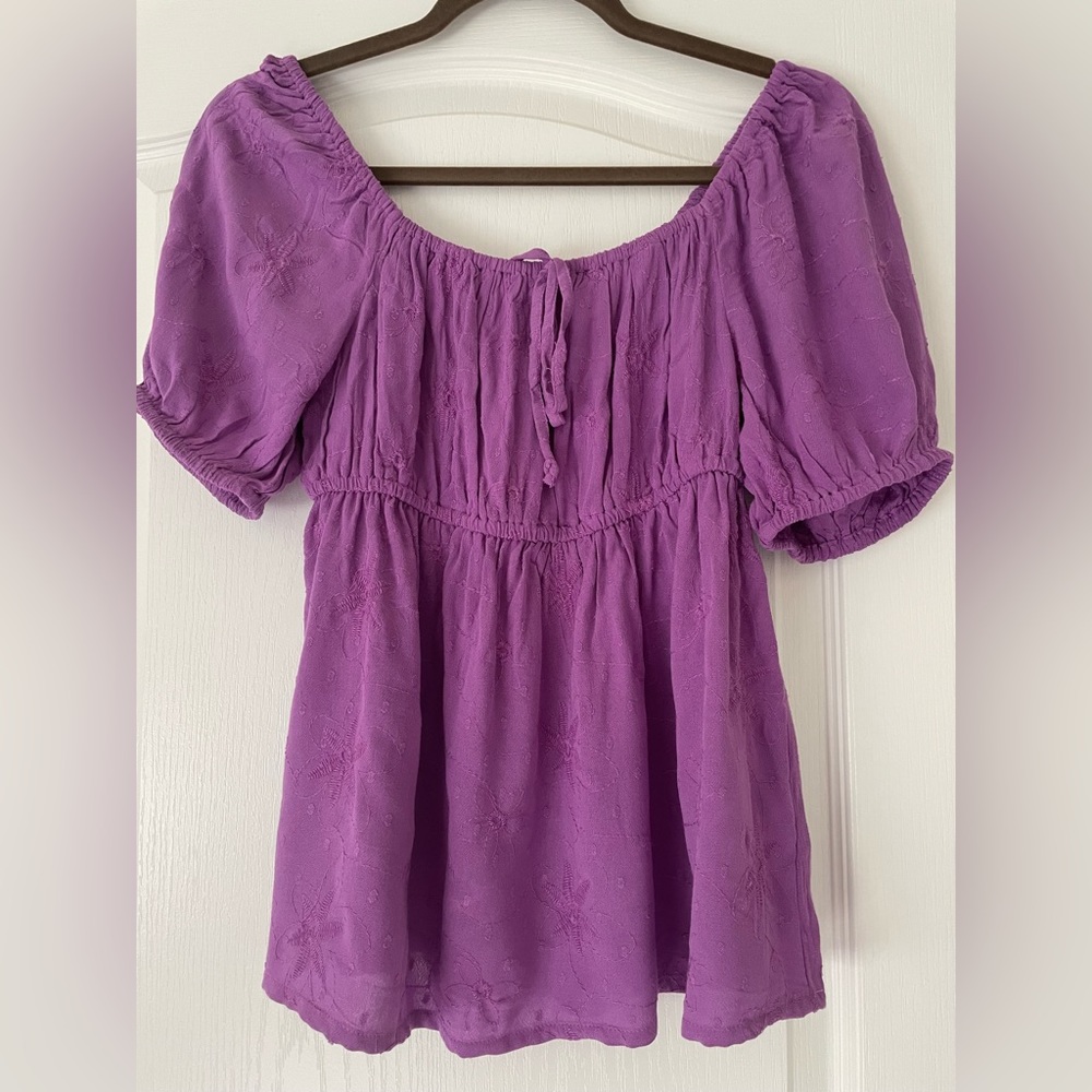 NWOT Made in India Boho Cotton Top Size S